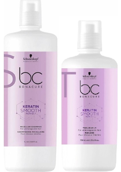 Bonacure Keratin Smooth Perfect Micellar 2`li Set