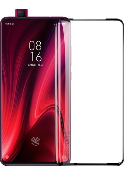 Xiaomi Mi 9T Kılıf Yüzüklü Standlı Lüx Silikon + 5D Tam Ekran Koruyucu Cam - Gold fiyatları