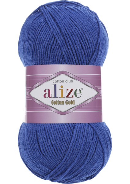 Cotton Gold El Örgü İpi Saks Mavi 141