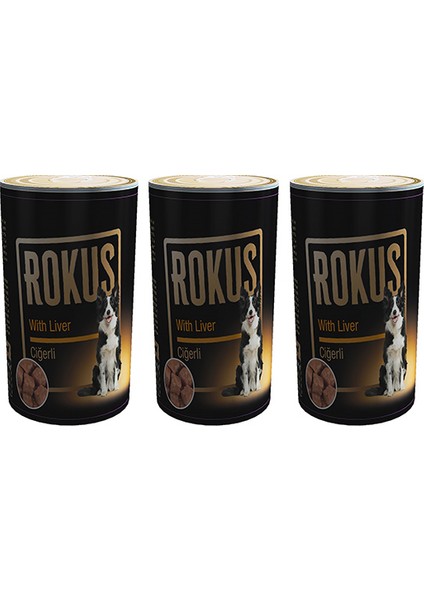 Ciğerli 410 g Köpek Konserve Maması 3'lü Ekomomik Paket