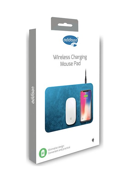 WMP-15 Kablosuz Şarjlı Mouse Pad Mavi indirimleri