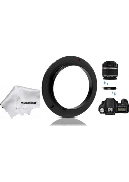 18-105Mm Lens İçin Macro Makro Ters Lens Objektif Adaptörü