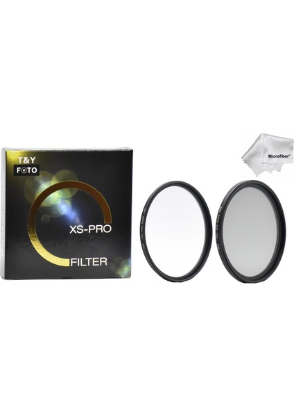 - Nikon 52mm Filtre Çapına Sahip Lensler İçin XS-PRO Slim Uv + Slim Cpl Polarize Filtre