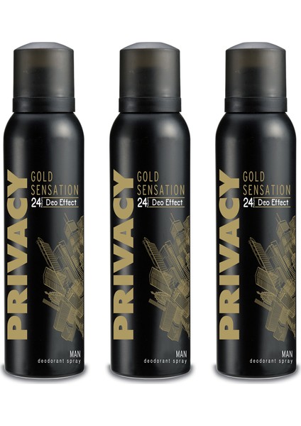 Gold Men Deodorant 3x150ml