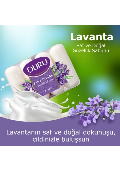 Saf & Doğal Lavanta 16 Adet Güzellik Sabunu 4x280gr