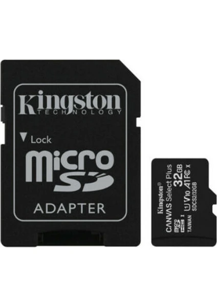 32GB microSDHC Canvas Select Plus 100R A1 C10 Card + Adapter 32GB/SDCS2