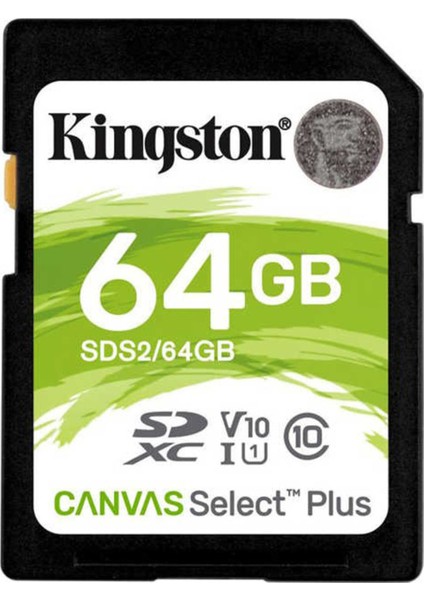 64GB SDXC Canvas Select Plus Hafıza Kartı SDS2/64GB