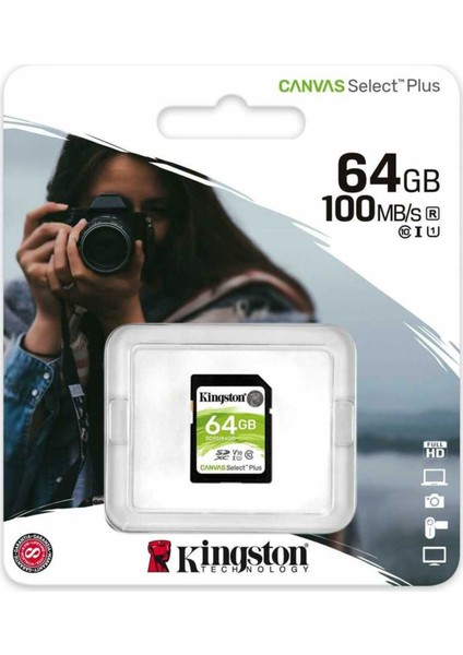 64GB SDXC Canvas Select Plus Hafıza Kartı SDS2/64GB