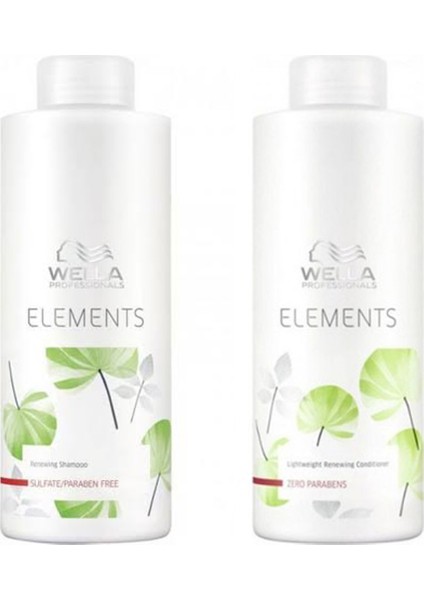 Professional Elements Renewal Şampuan 1000 ml +SAÇ Kremi 1000