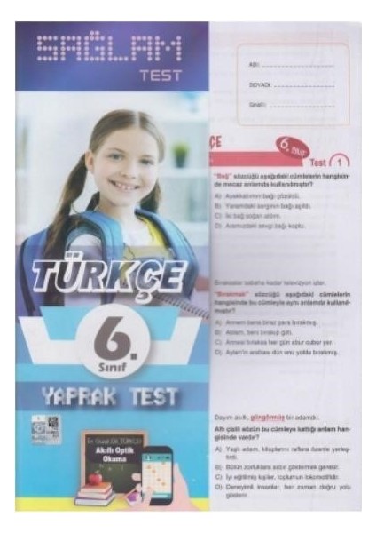 Molekül 6. Sınıf Türkçe Sağlam Yaprak Test Poşetliyeni