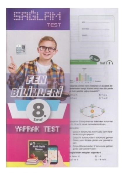 Molekül 8. Sınıf Fen Bilimleri Sağlam Yaprak Test Poşetliyeni