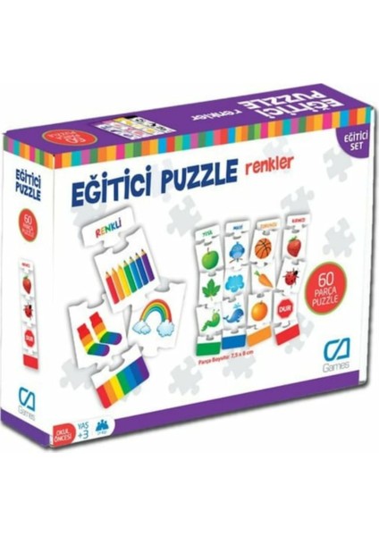 Ca Games 5029 Eğitici Puzzle Renkler (Yap-Boz) 36 Parça