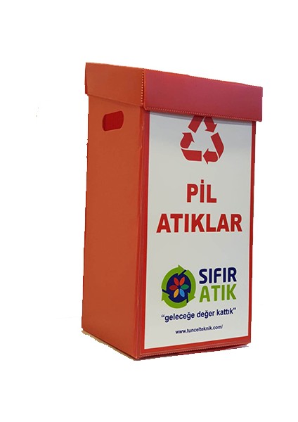 Tuncel Teknik Geri Dönüşüm Kolisi 15 lt-Pil Atık