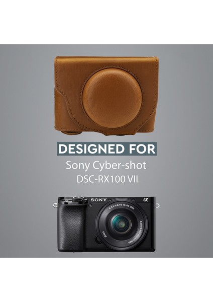 Sony Cyber-Shot DSC-RX100 VII Suni Deri Kamera Çantası fırsatları