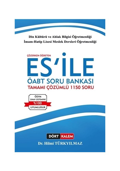 Çözerken Öğreten ES’İle ÖABT Din Kültürü ve Ahlak Bilgisi Tamamı Çözümlü Soru Bankası