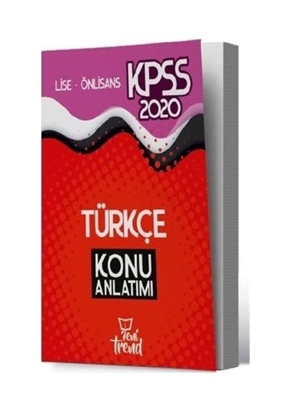 2020 KPSS Lise Önlisans Genel Yetenek Genel Kültür Türkçe Konu Anlatımı