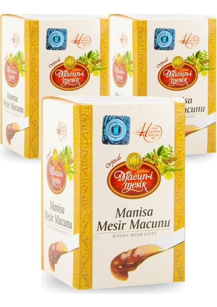Manisa Mesir Macunu 400 gr Cam Kavanoz 3 Lü Avantaj Paketi