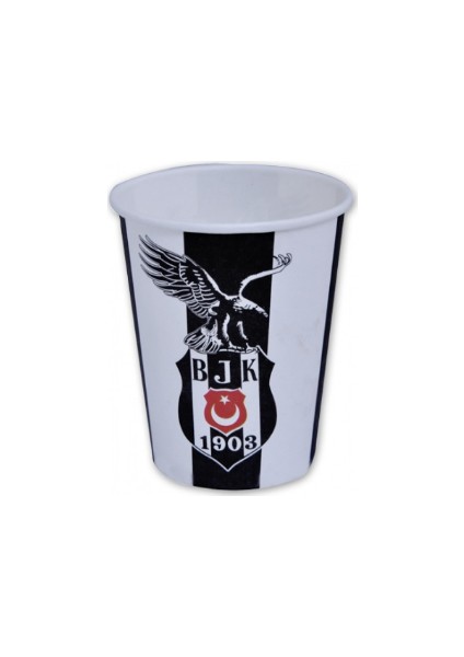Beşiktaş Lisanslı Karton Bardak 8 Ad
