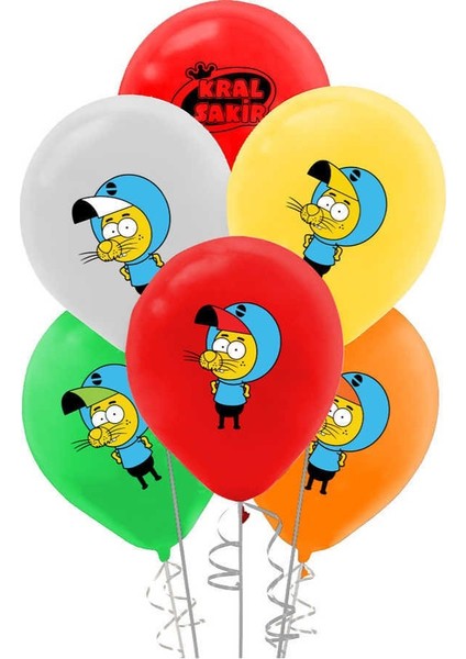Kral Şakir Temalı Baskılı Parti Balonu 10'lu