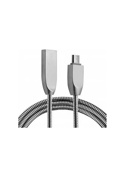 Micro USB Uyumlu Metal Hızlı Araç Şarj Cihazı Metal Kablo Çift Giriş USB 3.1