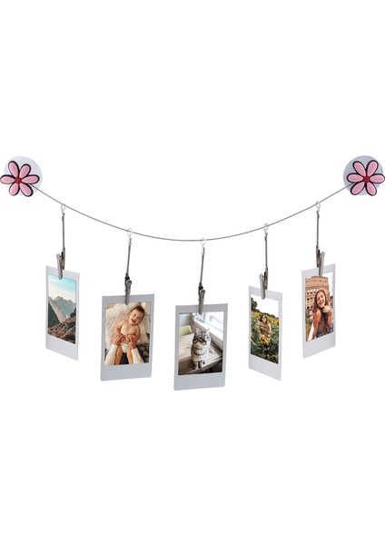 Instax Çiçek Vantuzlu 5 Kıskaçlı Resim Şeridi
