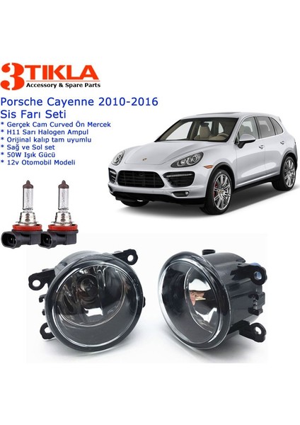 Porsche Cayenne 2010-2016 Sis Farı Set Oem: 8200074008