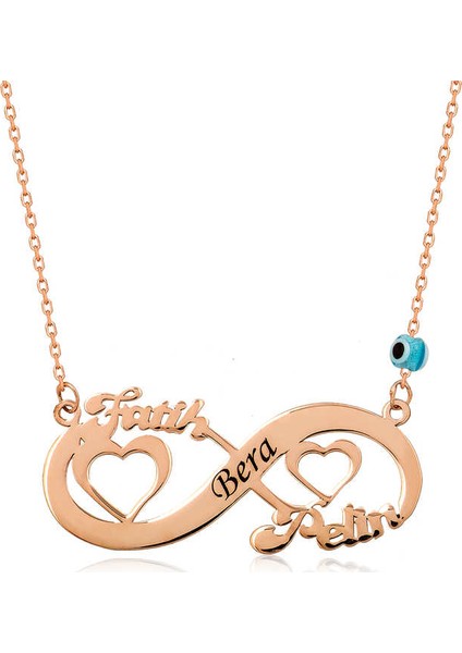 ​Gümüş Kalpli Sonsuzluk İsimli Kolye
