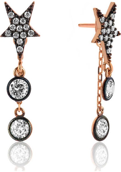 ​Gümüş Kutup Yıldızı Küpe