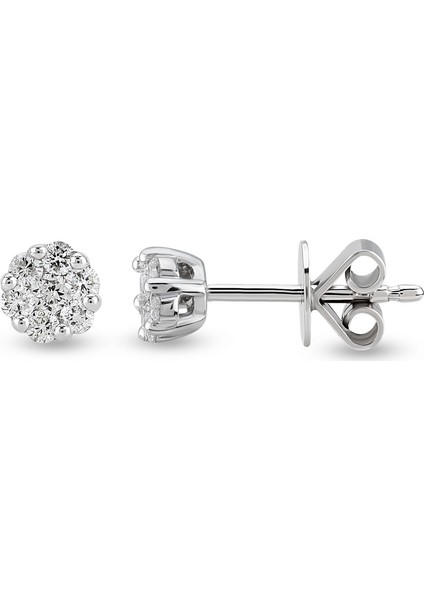 0.27 Ct Coronet Pırlanta Küpe Cork10