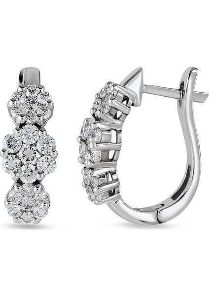 0.77 Ct Coronet Pırlanta Küpe Cork9