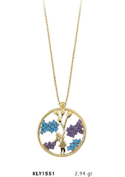 14 Ayar Altın Balonlu Kız Kolye Kly1551