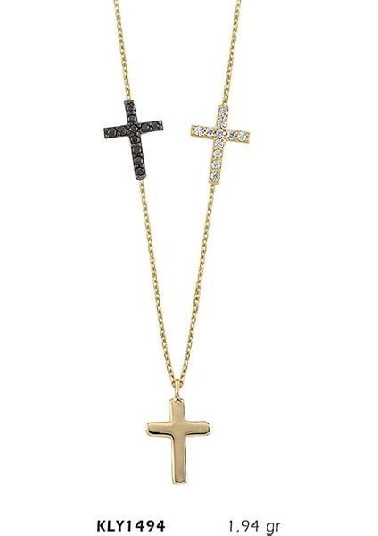 14 Ayar Altın Haç Kolye Kly1494