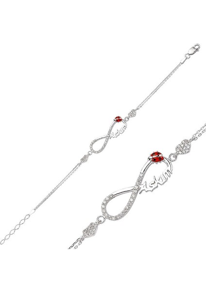 Br0460132 Gümüş Sonsuzluk Aşkım Bayan Bileklik