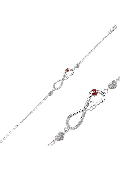 Br0460136 Gümüş Sonsuzluk Love Bayan Bileklik