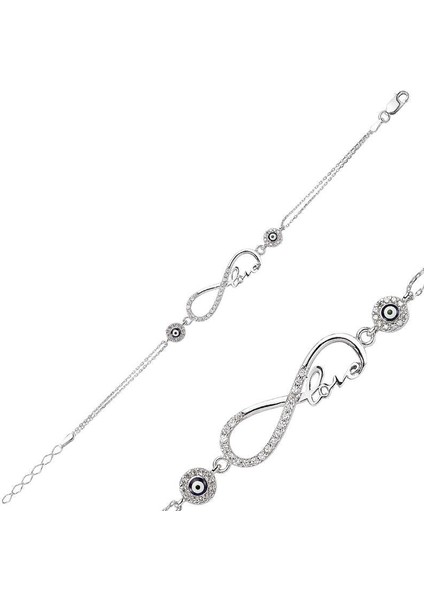 Br0460139 Gümüş Sonsuzluk Love Bayan Bileklik