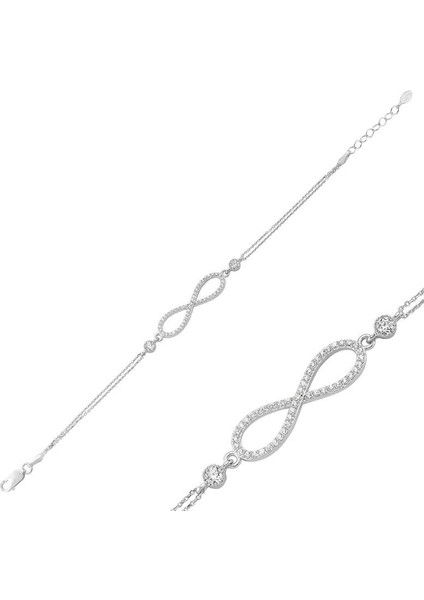 Br1780008 Gümüş Sonsuzluk Bayan Bileklik