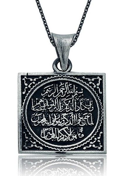 Pt2610225 Gümüş Nazar Duası Bayan Kolye