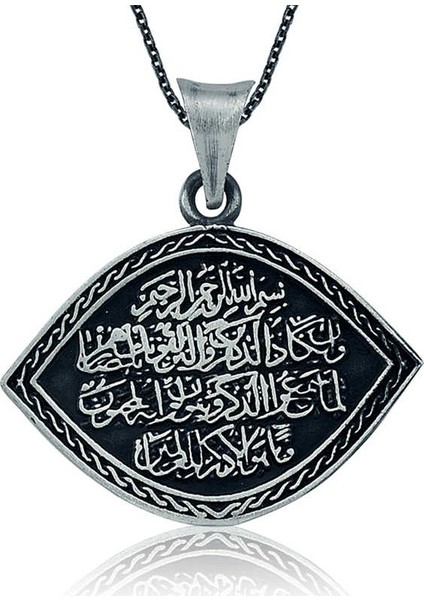 Pt2610231 Gümüş Nazar Duası Bayan Kolye