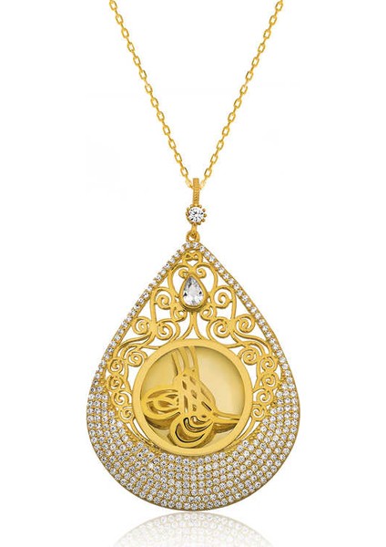 Pt2610653 Gümüş Tuğra Bayan Kolye