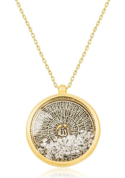 T3956 Gümüş Esmaül Hüsna Bayan Kolye