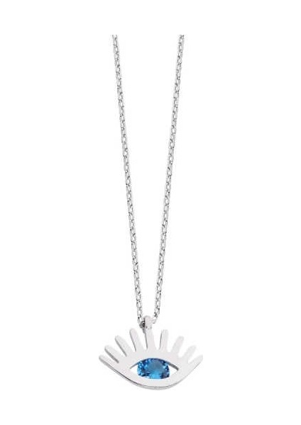 Tektaş Göz Gümüş Kolye - Gms1574