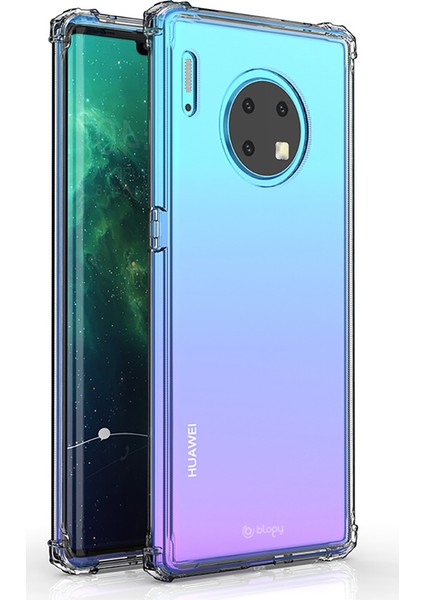 Huawei Mate 30 Pro ile Uyumlu Crystal Fit Kılıf Crystal Clear