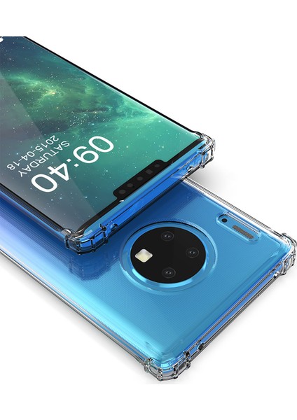 Huawei Mate 30 Pro ile Uyumlu Crystal Fit Kılıf Crystal Clear