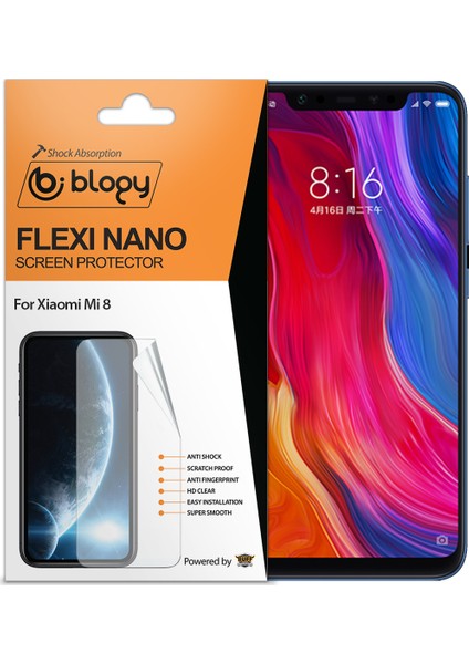 Xiaomi Mi 8/ Mi 8 Pro Flexi Nano Ekran Koruyucu