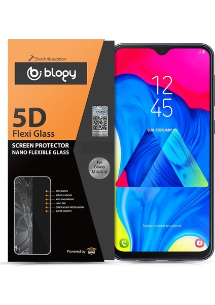 Galaxy A10 / M10 Flexi 5D Ekran Koruyucu
