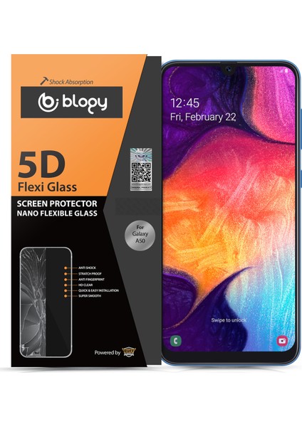Galaxy A50 Flexi 5D Ekran Koruyucu
