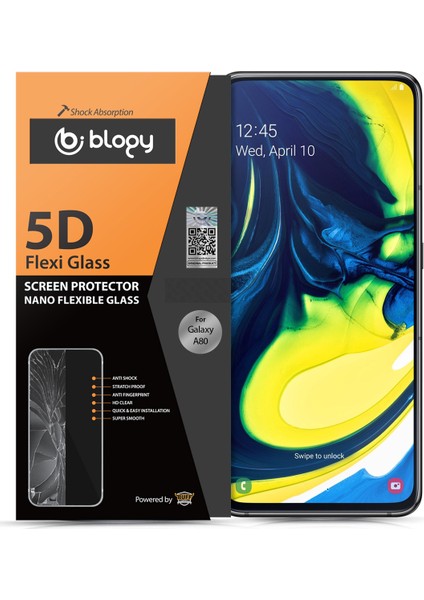 Galaxy A80 Flexi 5D Ekran Koruyucu
