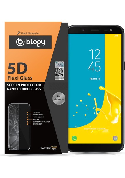 Galaxy J6 2018 Flexi 5D Ekran Koruyucu