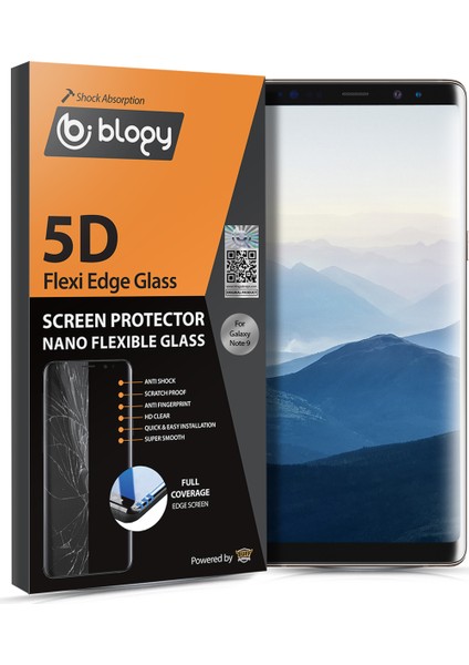 Galaxy Note 9 Flexi Edge 5D Ekran Koruyucu
