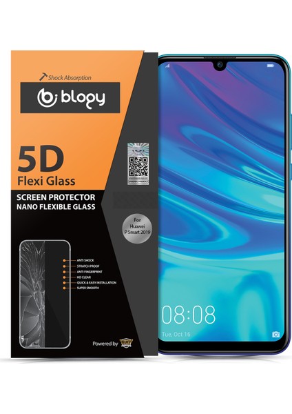 Huawei P Smart 2019 ile Uyumlu Flexi 5D Ekran Koruyucu